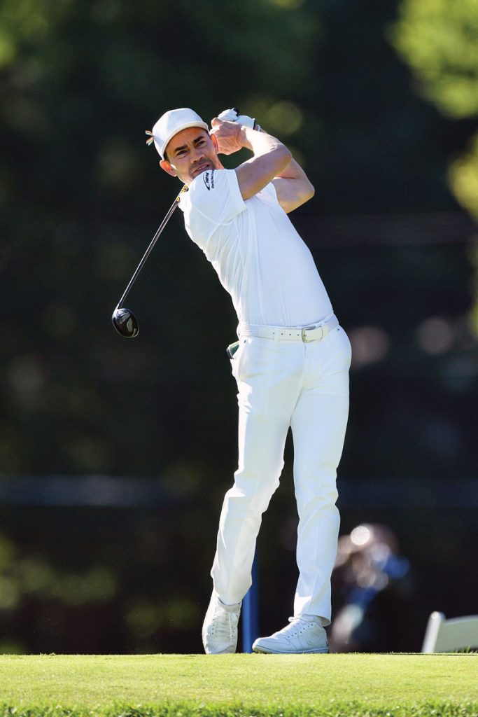 Camilo in action during the Nationwide Children’s Hospital Championship in 2020. Photo by Jamie Sabau/Getty Images)