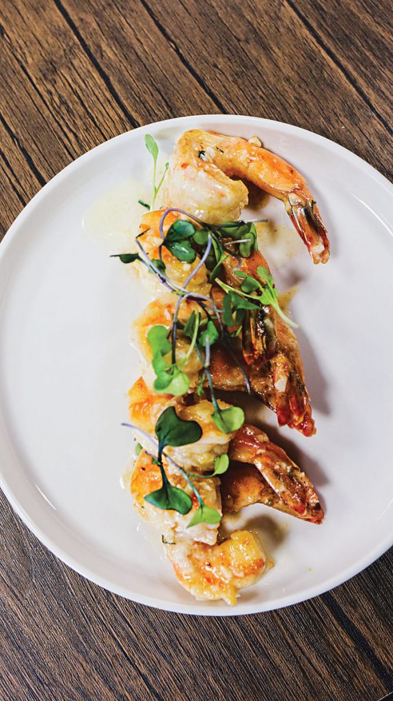 Shrimp scampi. Photography by Fernando Vega