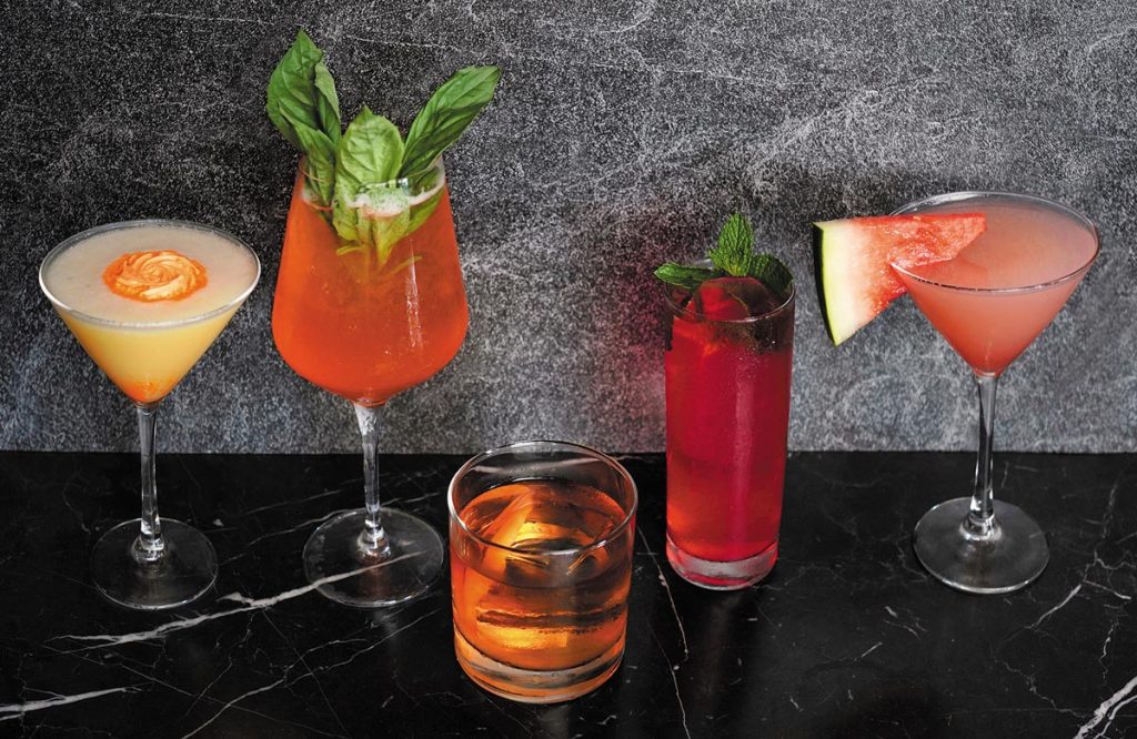 Summer cocktails at 1000 North that guests can make at home. Photo by Michael Albanese