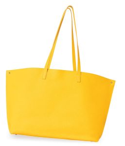 Ai medium convertible tote bag in Sunflower ($1,890), Akris, akris.com