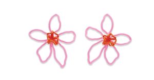 Wooden flower cluster earrings ($390), Oscar de la Renta, oscardelarenta.com