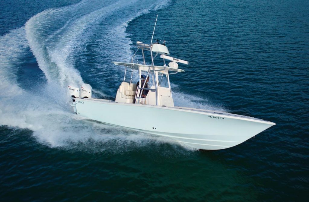 The Conch 27 out for a cruise. Photo by George LaBonte