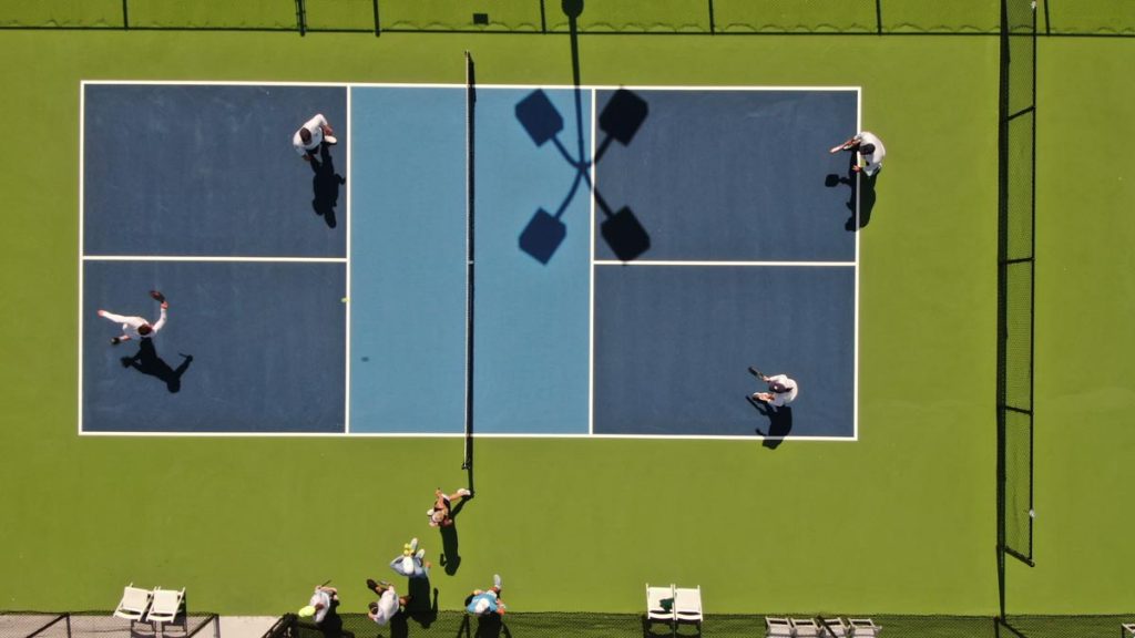 The resort's 12 new pickleball courts will set the scene for the Stars and Stripes Weekend in Paradise kickoff, Pickleball in the Sun, on July 6. Photo courtesy of PGA National Resort