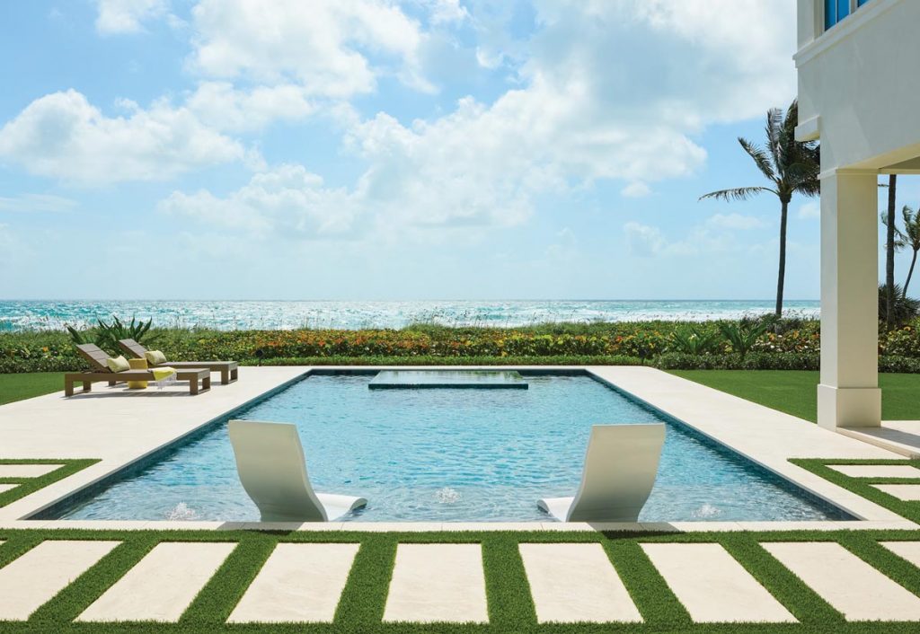 The pool area overlooks the glittering Atlantic Ocean. Photo by Carmel Brantley