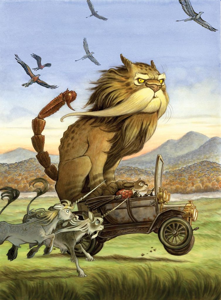 Cover art from Kenny & the Book of Beasts. Photo courtesy of Tony DiTerlizzi