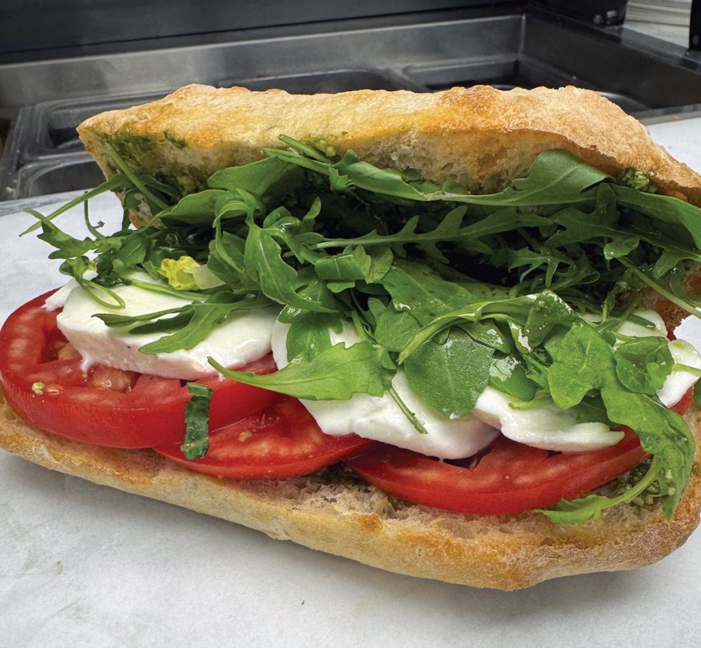Capri sandwich on ciabatta bread. Photo by Chelsea Fetter