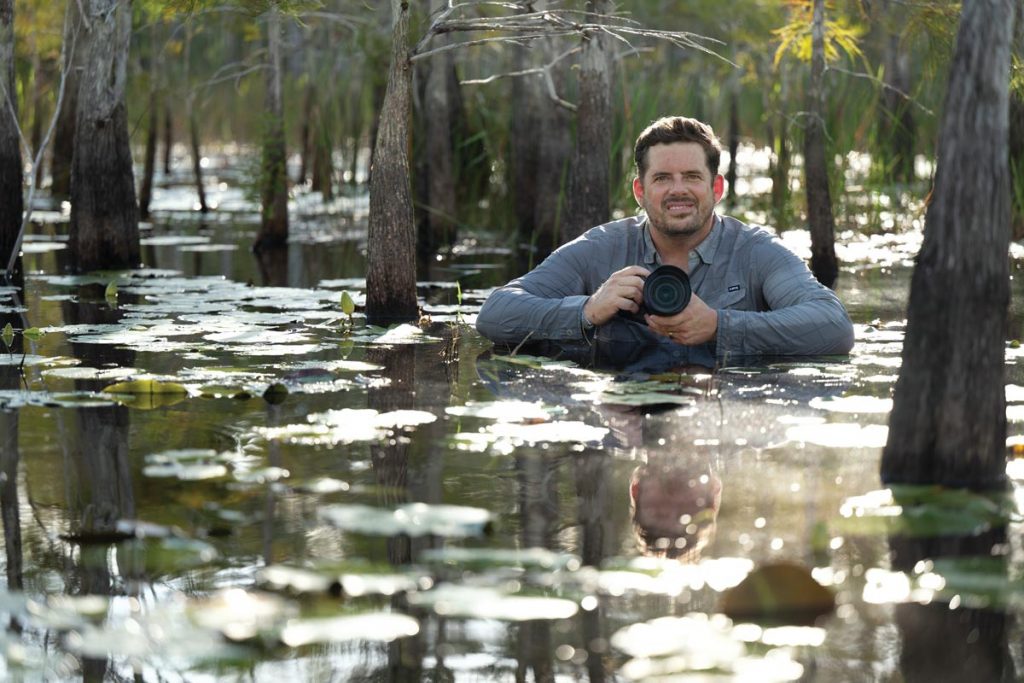 Studt pictured at the Loxahatchee Slough in Palm Beach Gardens. Photo by Steven Martine