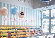 GoYummy Debuts in Downtown Palm Beach Gardens Get a taste of the popular Swedish candy craze with GoYummy’s colorful walls of imported gummies. Photo courtesy of GoYummy