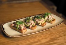 Enjoy The Beacon’s Tides of Jupiter Prix Fixe Menu Spicy tuna rice. Photo by Jessica Bordner Photography