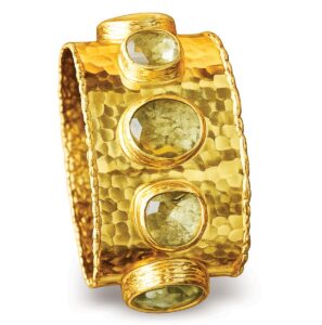 Aurora quartz cuff ($158)