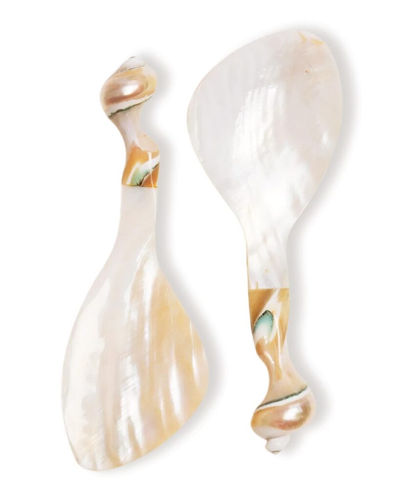 Mother of pearl serving spoon set ($48)